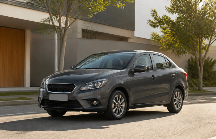 Carro leve com rastreador instalado